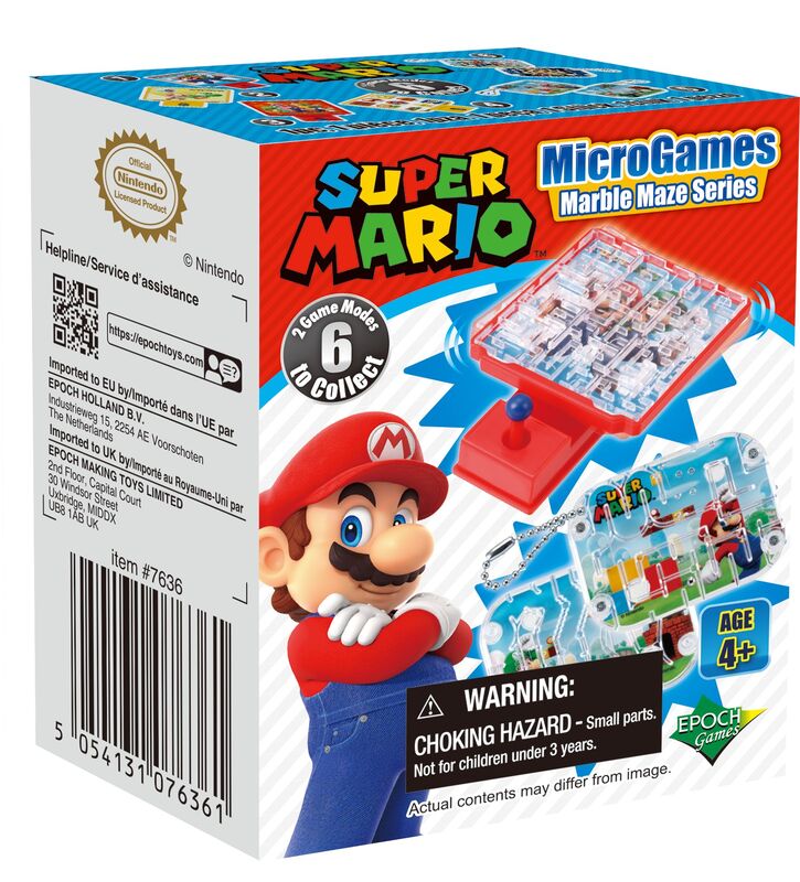 Super Mario Marble Maze-6 Σχέδια-1Τμχ (7636)