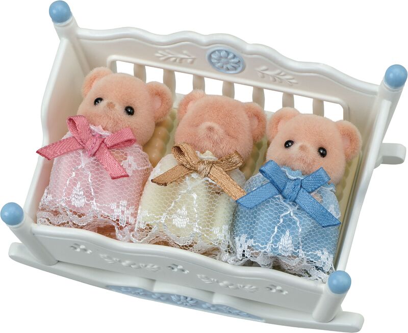 Sylvanian Families Biscuit Bear Sleepy Τρίδυμα Μωρά (5866)