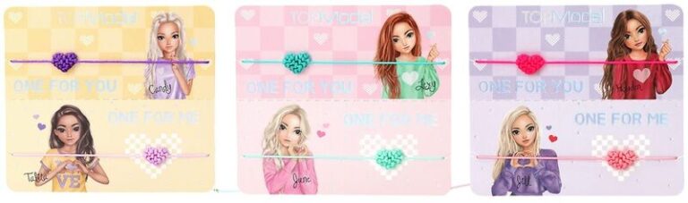 Top Model Bracelet Σετ Heart-3 Σχέδια (D13930)