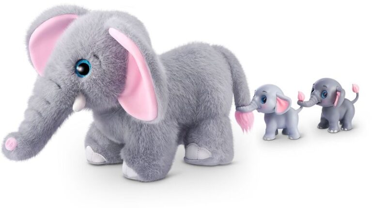 Zuru Λούτρινo Pets Alive Mama Elephant & Baby (9570)
