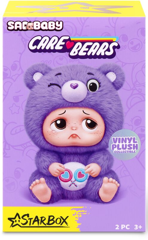 Zuru Λούτρινo Μπρελόκ Sadbaby-Care Bears-7 Σχέδια (17903)