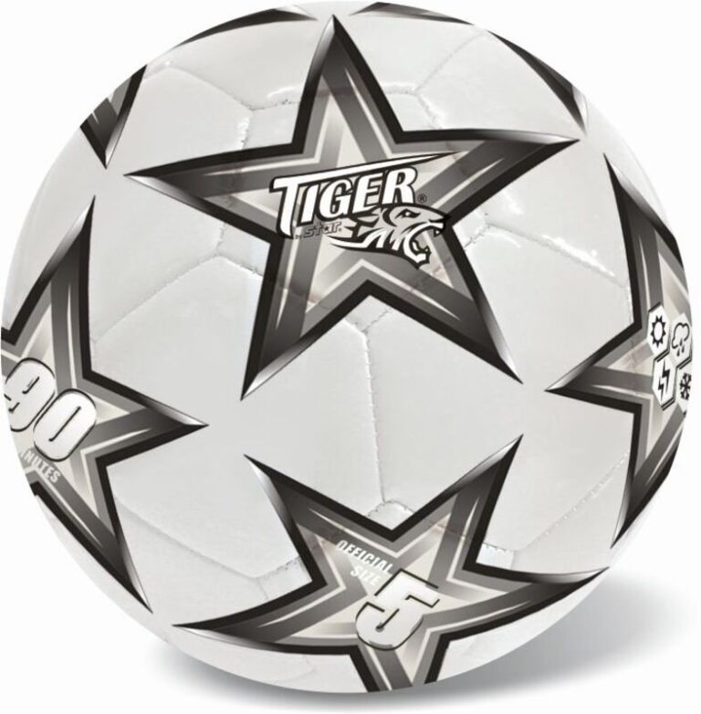 Μπάλα Ποδοσφαίρου Soccer Star Black/Grey S5 (35-864)