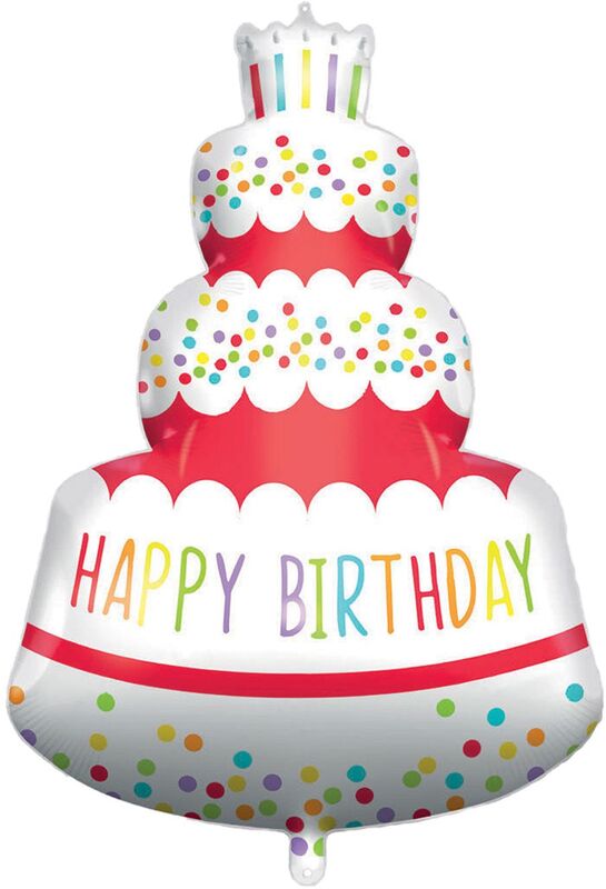 Μπαλόνι Foil Happy Birthday Cake 96cm (92446)
