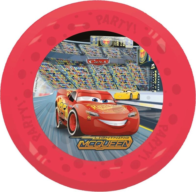 Πιάτα Πολλαπλών Χρήσεων Cars 21cm 4Τμχ (96267)