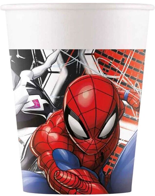 Ποτήρια Χάρτινα Spiderman World Of Web 200ml 8Τμχ (97315)
