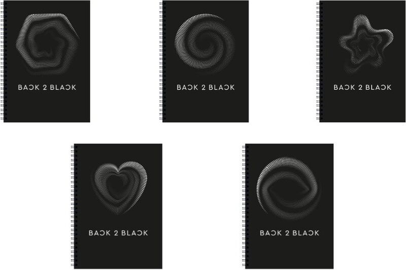 Τετράδιο Back 2 Black Σπιράλ 17X24 2 Θέσεων 60 Φύλλων-5 Σχέδια-1Τμχ (32085)